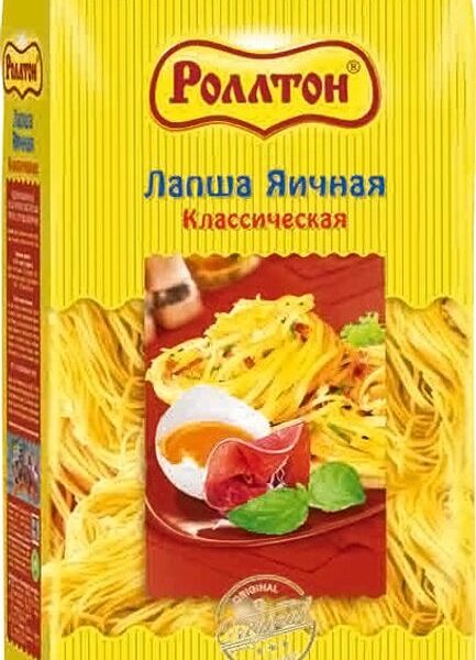 Лапша Роллтон яичная классическая 400г