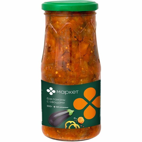 Баклажаны с овощами Маркет Перекрёсток, 500г