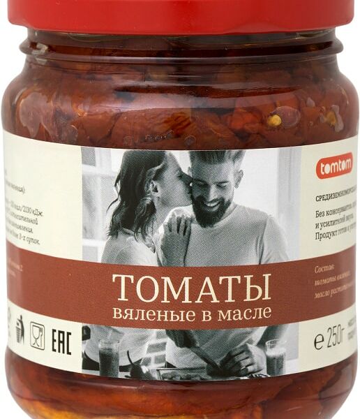 Томаты Tomtom вяленые в масле 250г