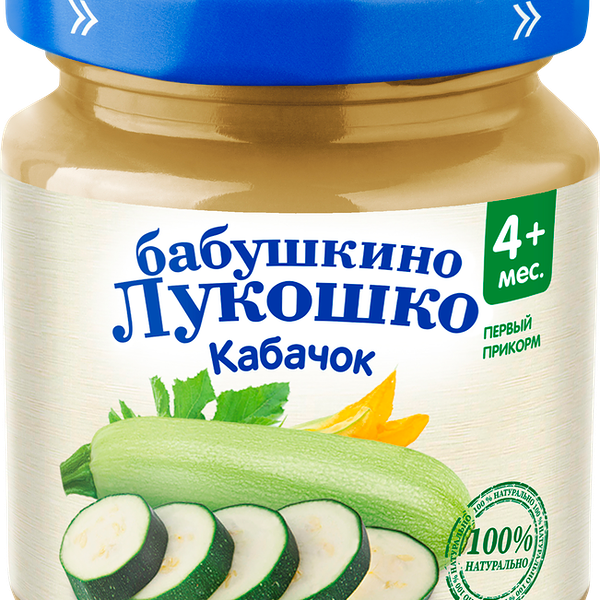 Пюре Бабушкино лукошко Кабачок, с 4 месяцев