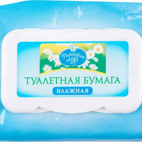 Туалетная бумага влажная Ромашкин луг, 80 шт.