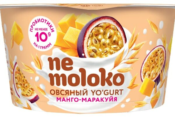 Десерт Nemoloko овсяный Манго-маракуйя 130г