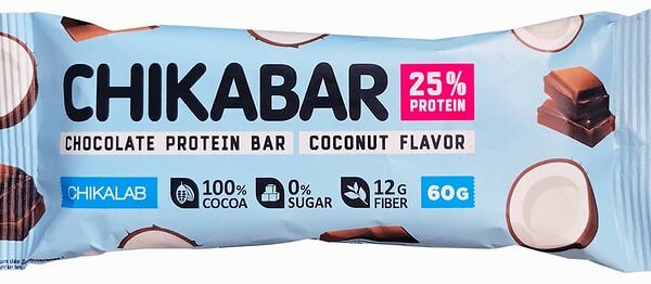 Батончик Chikalab глазированный Кокос 60г