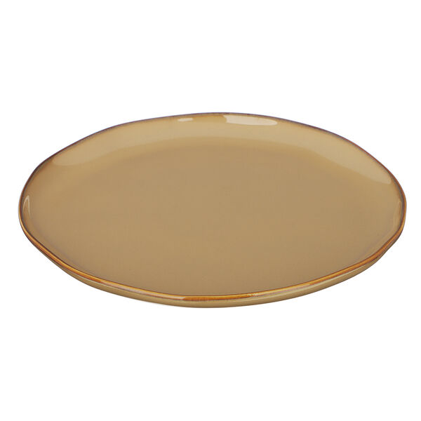 Ivlev chef органика тарелка закусочная, 21х2см, фарфор, бежевый