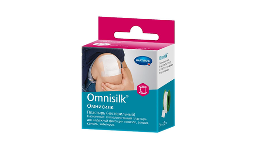 Hartmann Omnisilk пластырь гипоаллергенный из шелка 5 см х 5 м 
