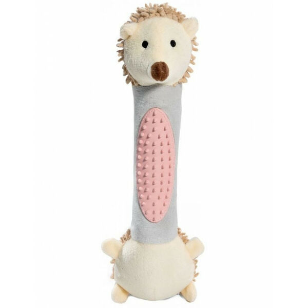 Triol Игрушка для собак мягкая Ежик с тренажером для зубов 260мм