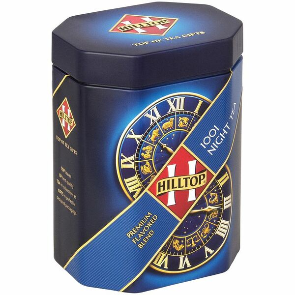 Чай черный Hilltop 1001 ночь листовой, железная банка