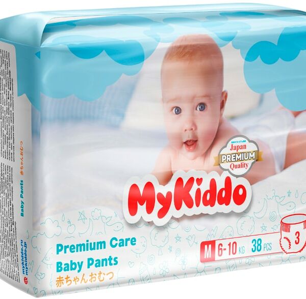 Подгузники-трусики MyKiddo Premium M 6-11кг 38шт