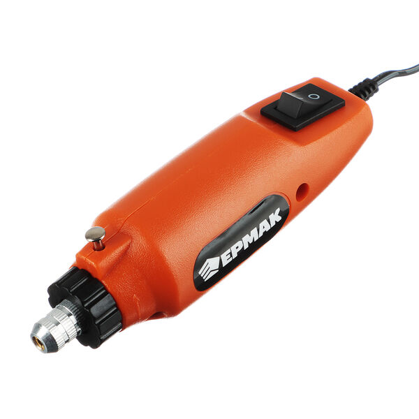 Ермак дрель мини, гравёр, 12в,16000 об*мин, набор 80 предметов