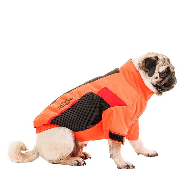Куртка на молнии для собак M оранжевый (унисекс)