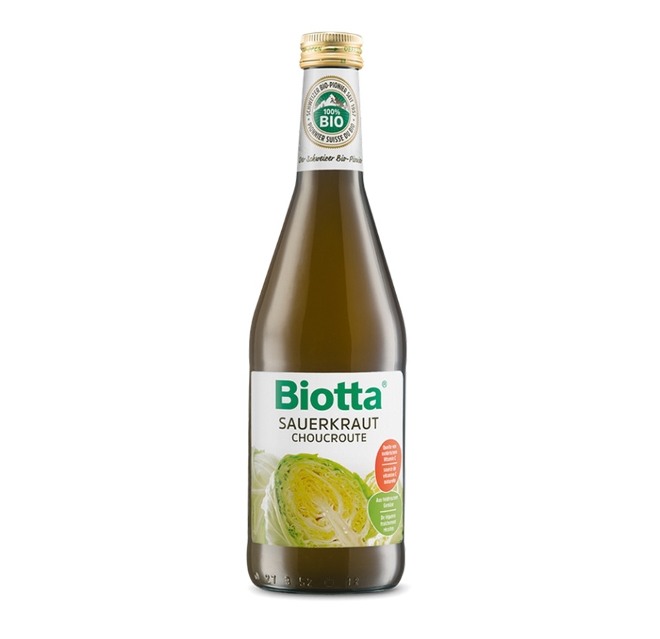 

Сок из квашеной капусты Biotta био прямого отжима 0.5 л
