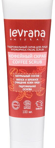 Скраб для лица Levrana Кофейный Гидрофильный 100мл