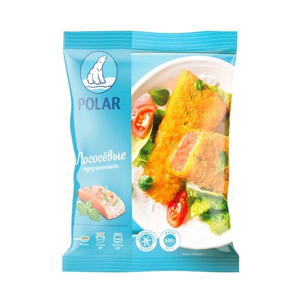 Замороженный полуфабрикат Polar Треугольники лососевые 500 г