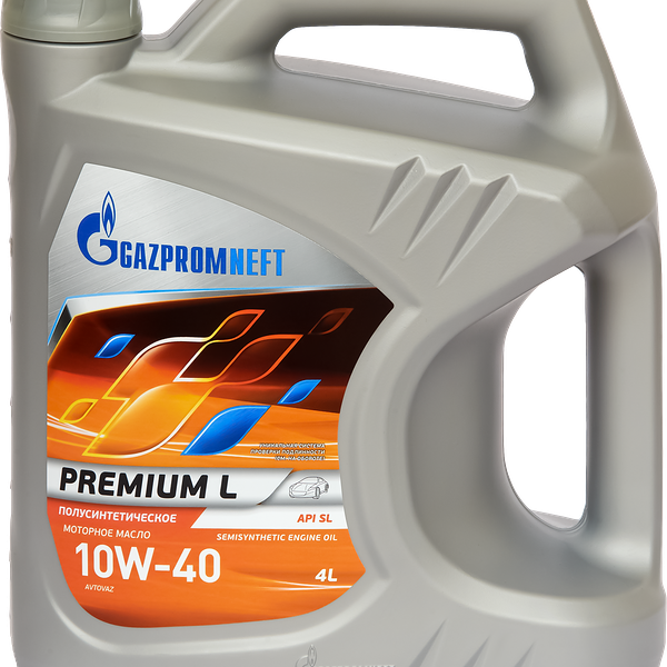 Масло моторное GAZPROMNEFT Premium L 10W-40 API SL/CF полусинтетическое Арт. 110619, 4л
