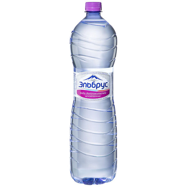 Вода минеральная негазированная, «Эльбрус»