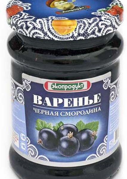 Варенье Экопродукт из чёрной смородины