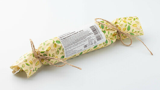 Колбаса шоколадная с фисташкой и кешью, веган