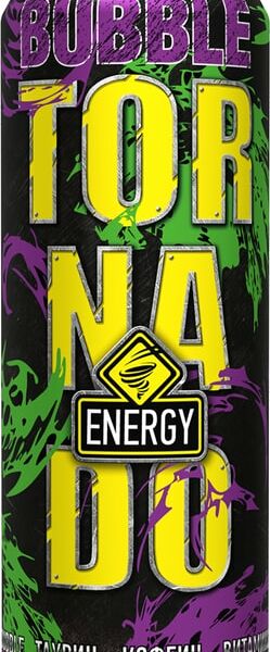 Напиток Tornado Energy Bubble энергетический 450мл