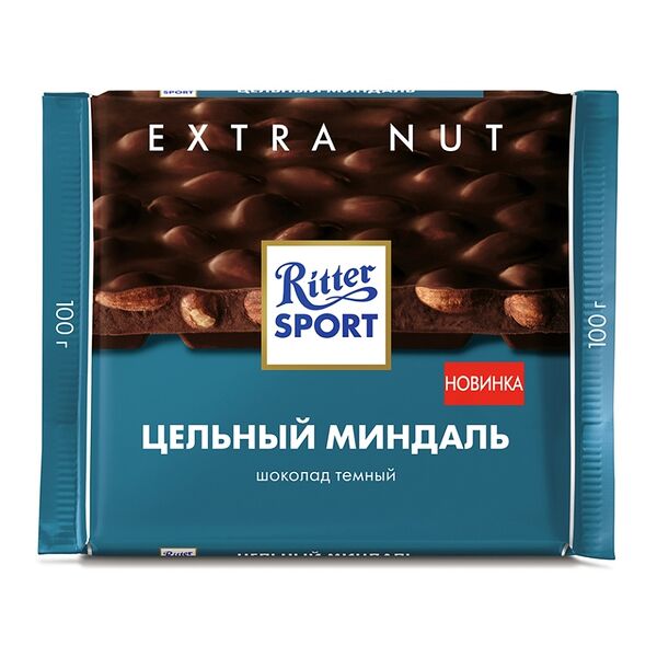 Шоколад тёмный Ritter Sport Цельный миндаль