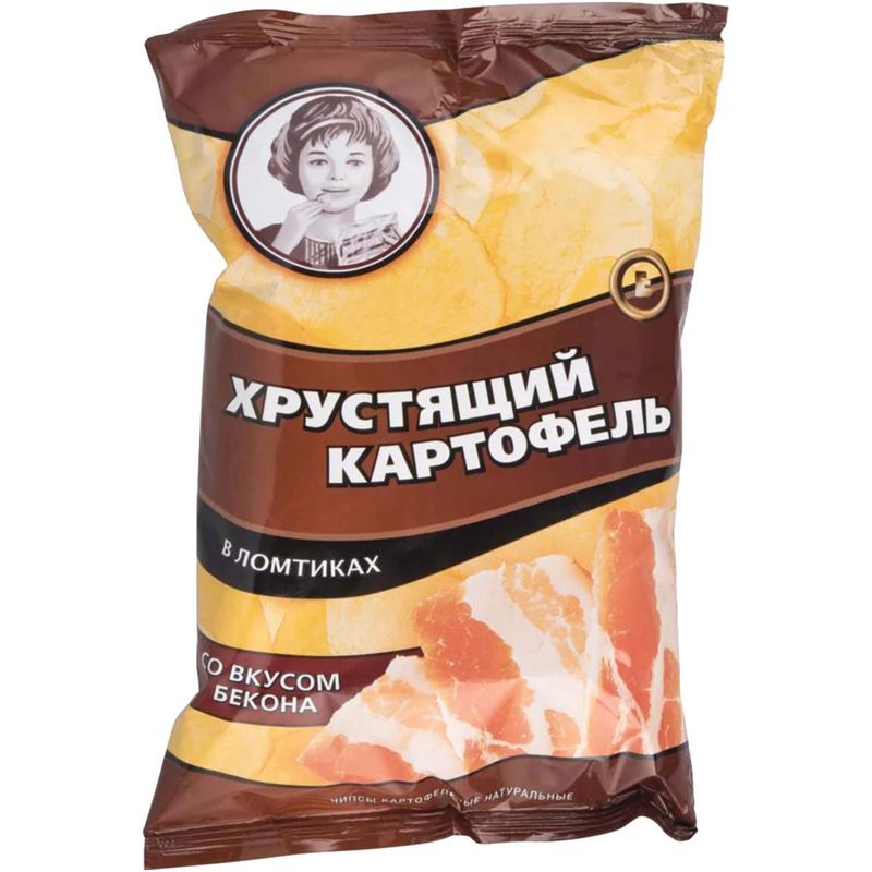 

Чипсы картофельные Хрустящий картофель в ломтиках со вкусом Бекона, 70 г