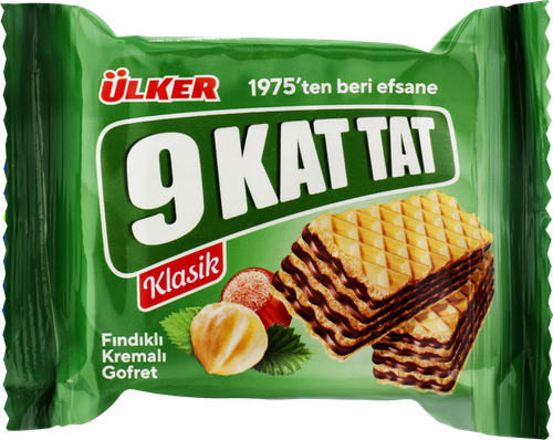 

Вафли 9 KAT TAT с кремом из лесного ореха, 39г
