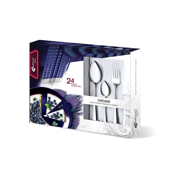 Набор столовых приборов Apollo Home & Decor Chicago 24 предмета