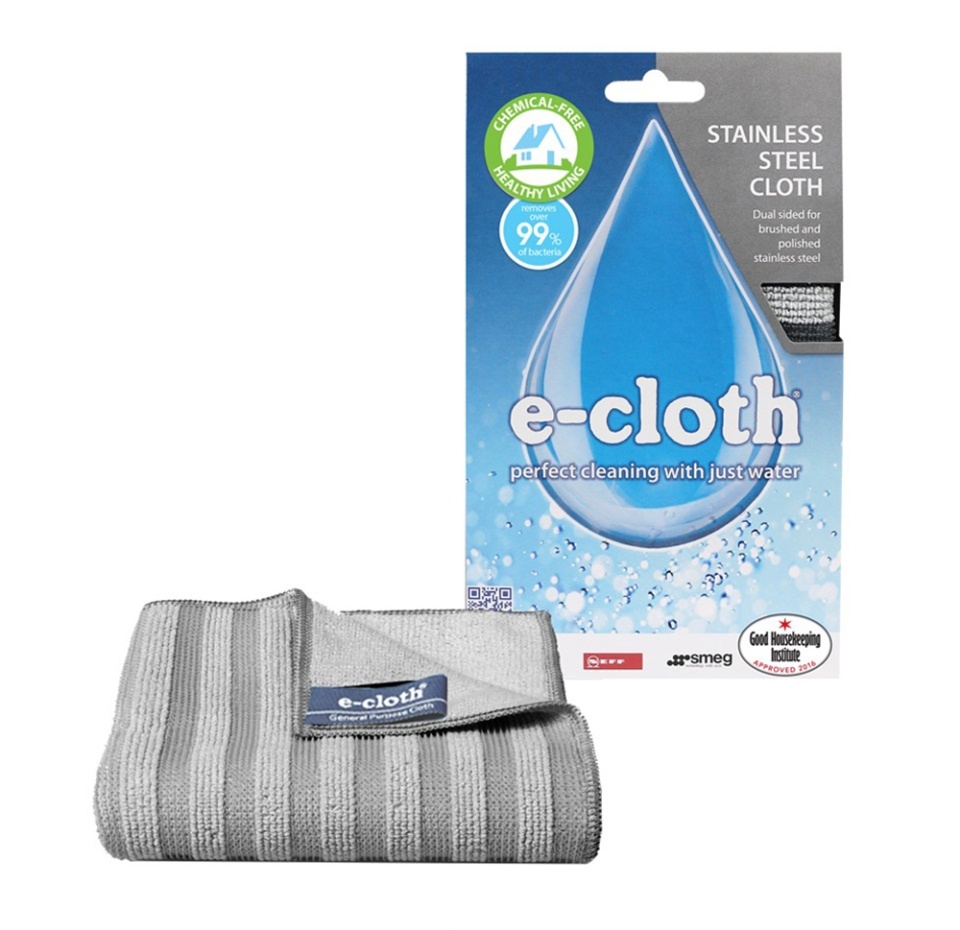 

Тряпки для нержавеющей стали, e-cloth, 32 х 32 см, Великобритания