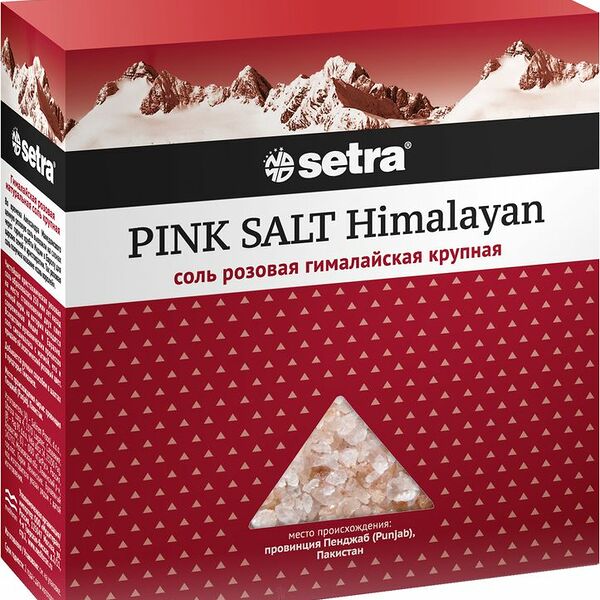 Соль Setra Гималайская Розовая крупная