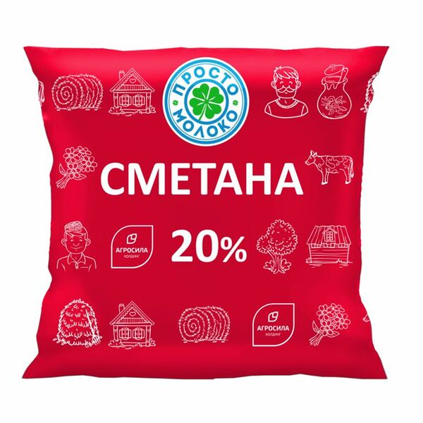 Сметана Просто молоко 20%