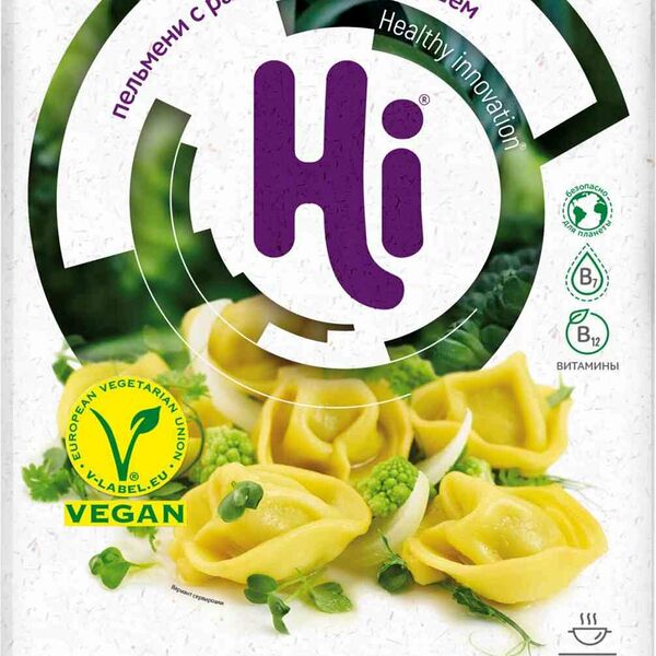 Пельмени HiPELLY с растительным фаршем, «Еда будущего», 300 г, Россия