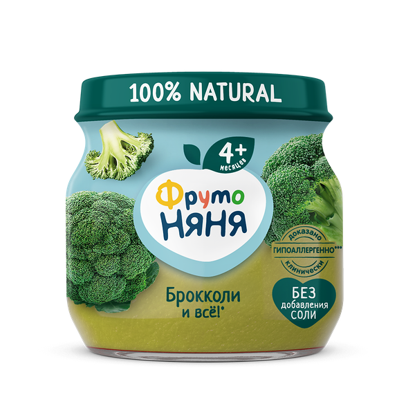 Пюре капуста брокколи 80г ДП ФрутоНяня