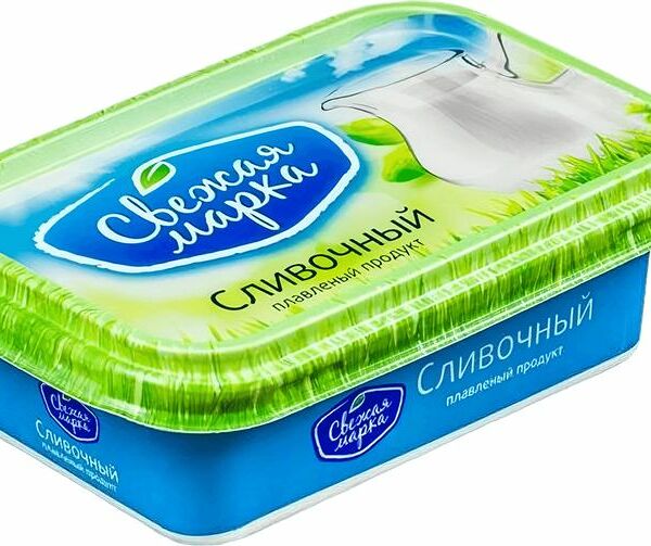 Продукт сырный Свежая Марка сливочный плавленый 60% 180г