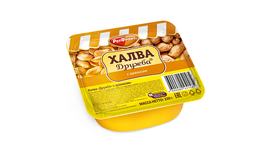 Халва Рот Фронт Дружба, с арахисом 220г