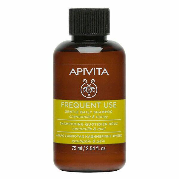 Шампунь Apivita для частого использования Ромашка и мёд 75 мл