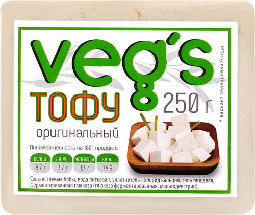 

Тофу Veg's Оригинальный 250 г