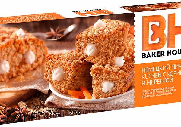 Пирог Baker House Kuсhen с корицей и меренгой