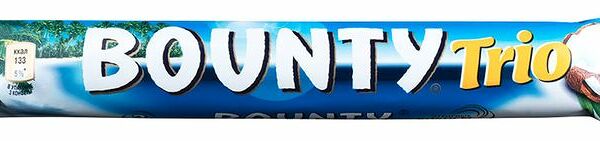 Батончик шоколадный Bounty Трио, 82.5г