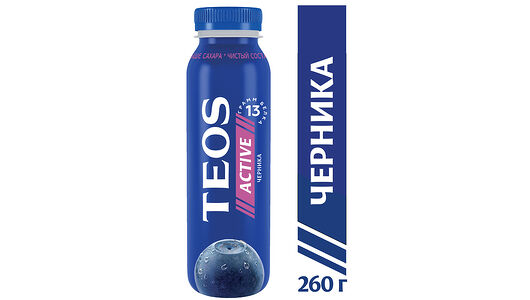 Йогурт Teos Active Черника 1.8%