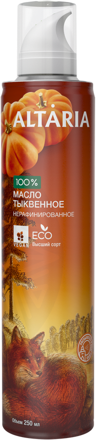 

Масло тыквенное Altaria нерафинированное первого холодного отжима 250 мл
