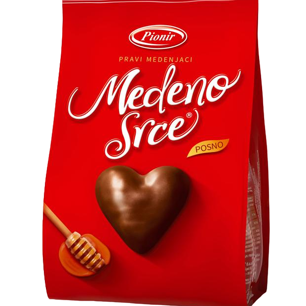 Пряники медовые Pionir с фруктовой начинкой в темном шоколаде