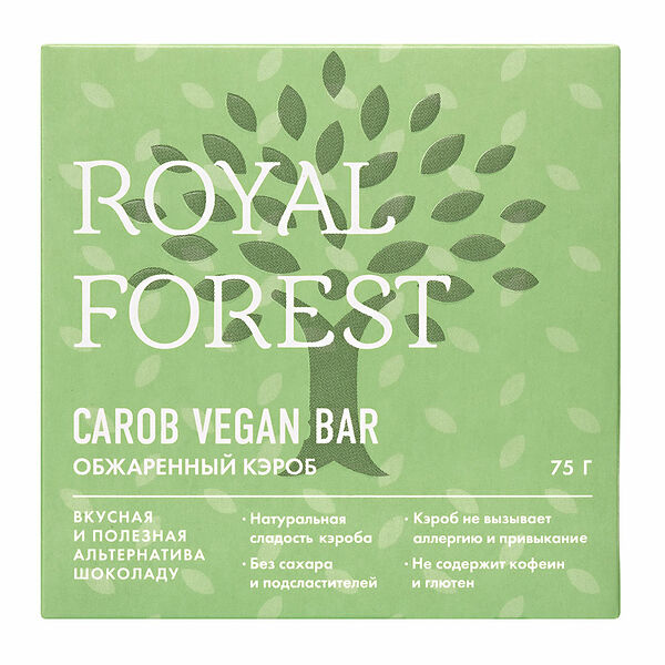 Кэроб обжаренный Royal Forest Carob Vegan Bar
