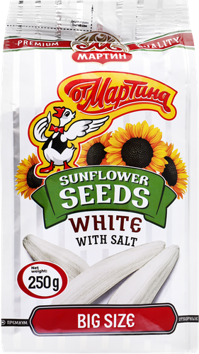 

Семечки подсолнечника От Мартина белые солёные 250 г
