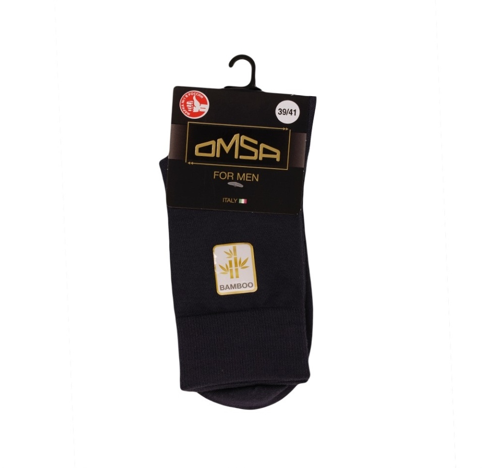 

Носки мужские Omsa Classic укороченные, черные, размер 39-41