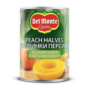 Персик Del Monte половинки в легком сиропе