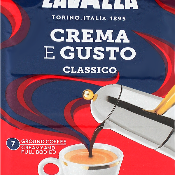 Кофе молотый LAVAZZA Crema e Gusto натуральный жареный, 250г