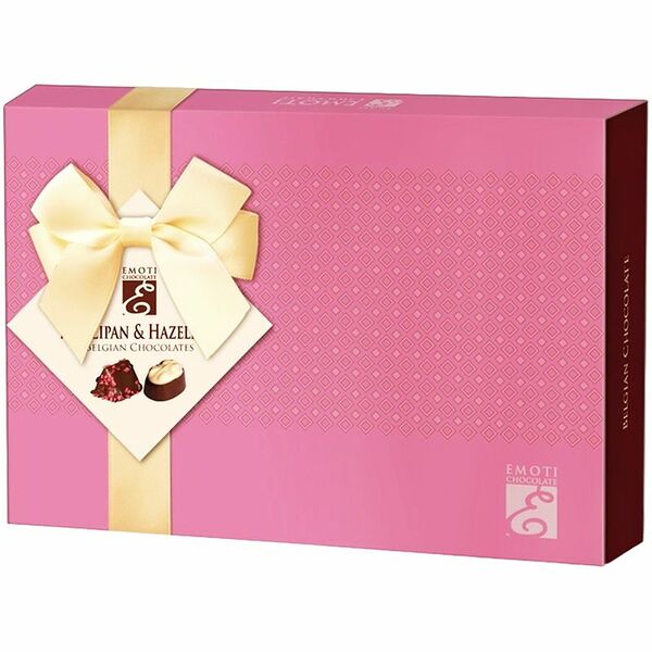 Конфеты Emoti шоколадные с марципановой начинкой и фундуком