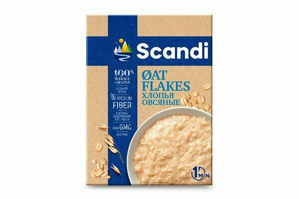Хлопья Scandi овсяные