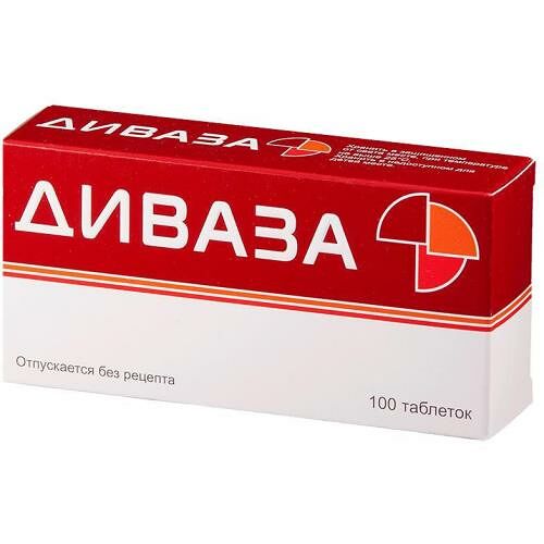 Диваза таблетки для рассасывания 100 шт 