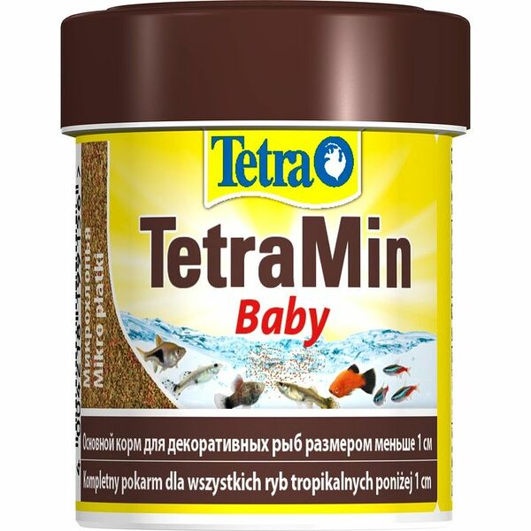 корм TetraMin Baby для мальков декоративных рыб до 1 см, мелкая крупа 30г