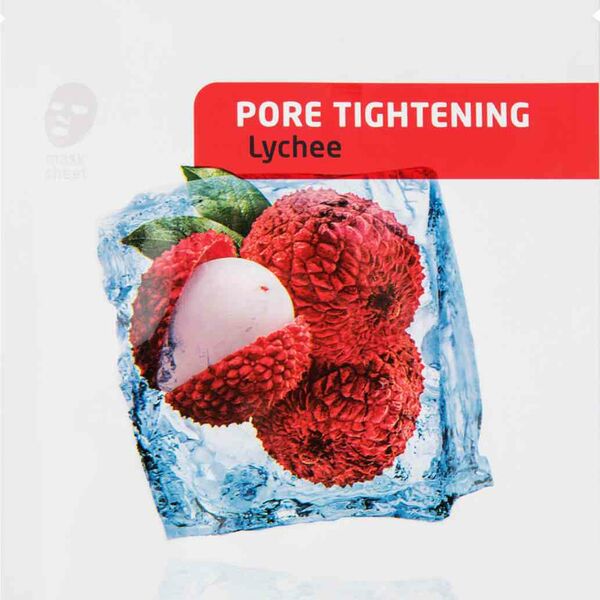 Маска для лица тканевая сужающая поры Consly с экстрактом личи